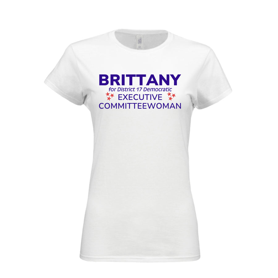 Brittany for D17 Executive Committee Women's Fitted Tee