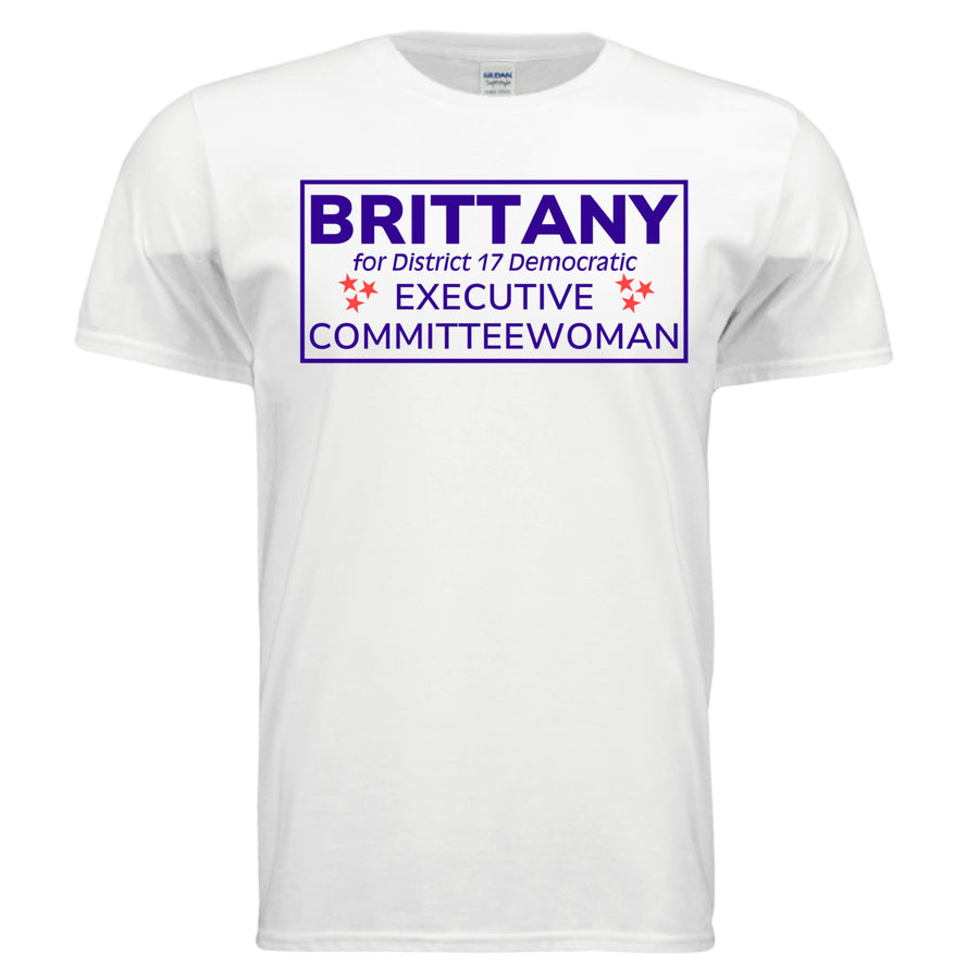 Brittany for D17 Executive Committee Box Logo Unisex Modern Fit Tee