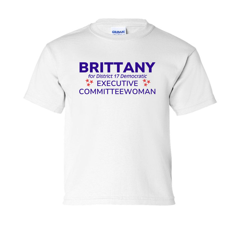 Brittany for D17 Executive Committee Kids Tee