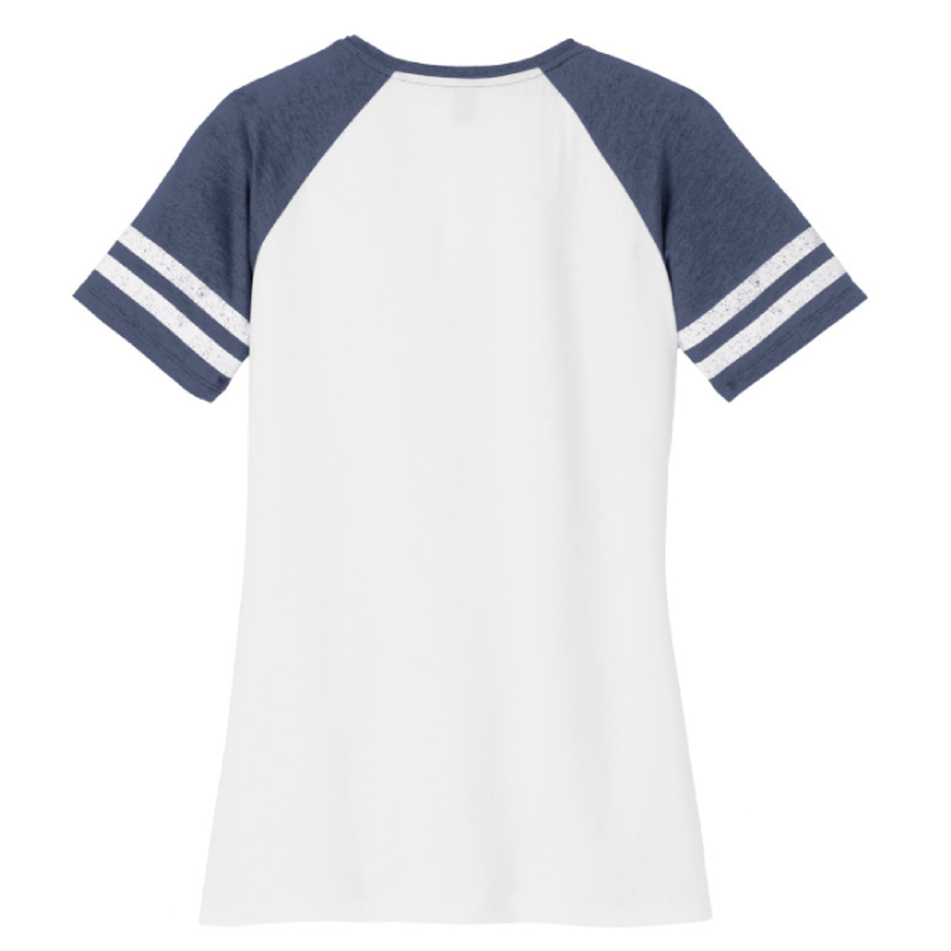 White/ Heather True Navy - DM476 - BACK