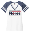 White/ Heather True Navy - DM476 - FRONT