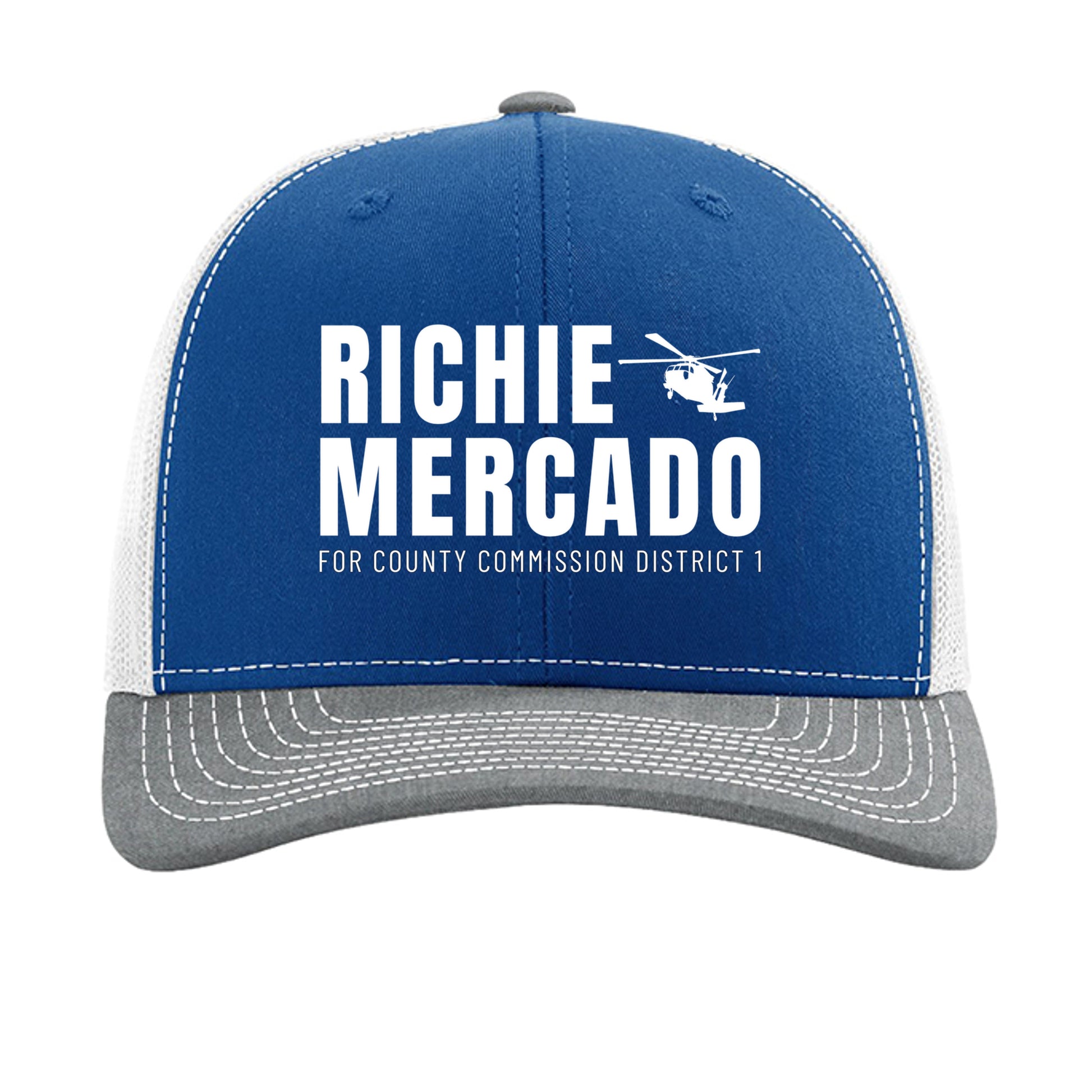 Royal/ White/ Heather Grey - 112 - FRONT