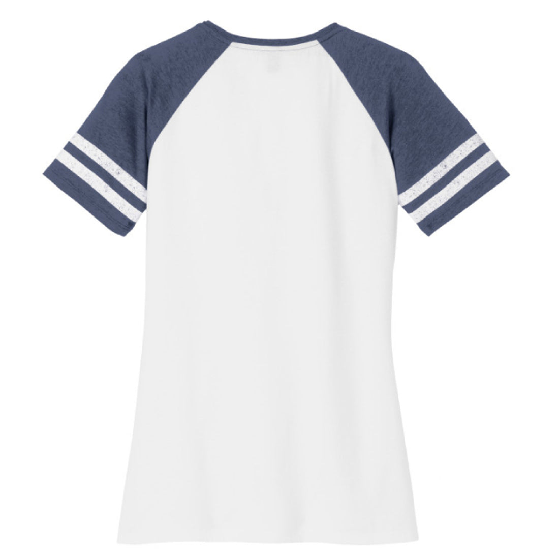 White/ Heather True Navy - DM476 - FRONT