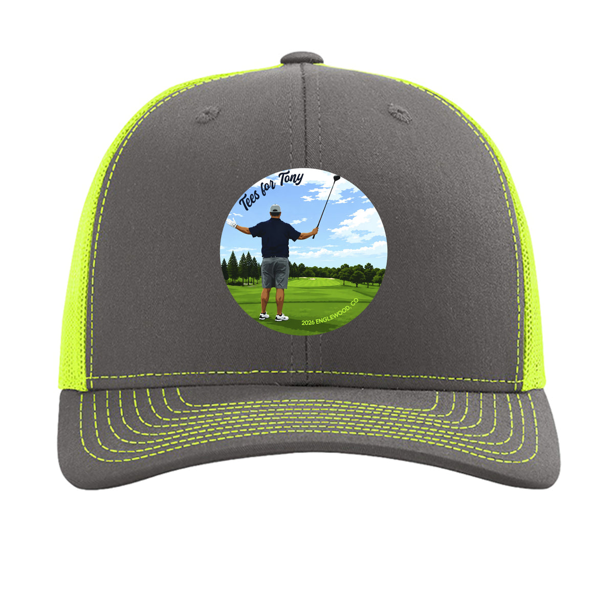 Charcoal/ Neon Yellow - 112 - FRONT